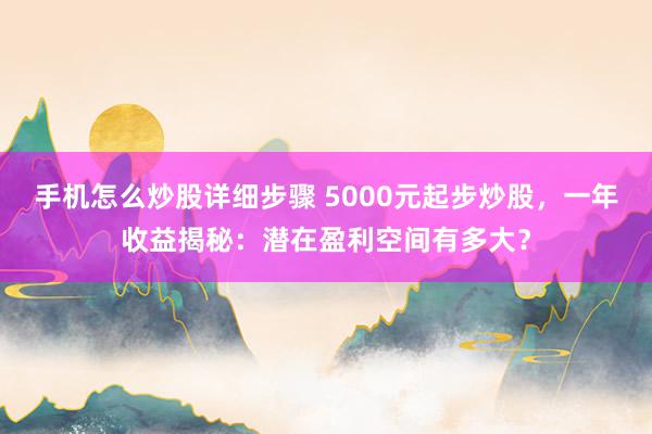 手机怎么炒股详细步骤 5000元起步炒股，一年收益揭秘：潜在盈利空间有多大？