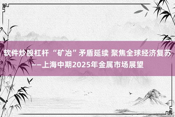 软件炒股杠杆 “矿冶”矛盾延续 聚焦全球经济复苏——上海中期2025年金属市场展望