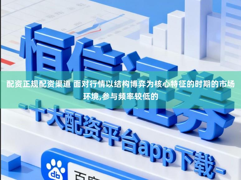 配资正规配资渠道 面对行情以结构博弈为核心特征的时期的市场环境,参与频率较低的